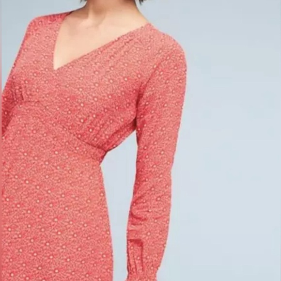 Anthropologie Maeve Monaco Red and White Dress - Picture 3 of 8